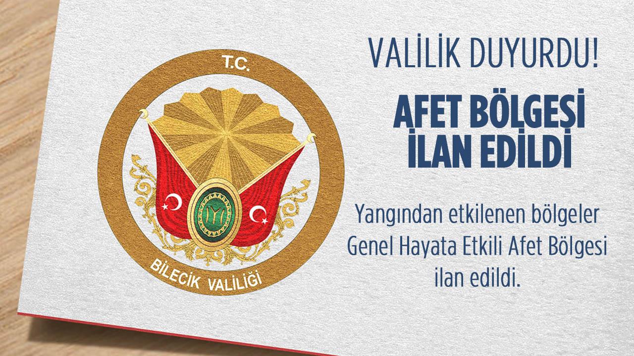 Afet Bölgesi İlan Edildi