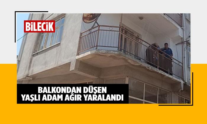 Balkondan Düşen Yaşlı Adam Ağır Yaralandı
