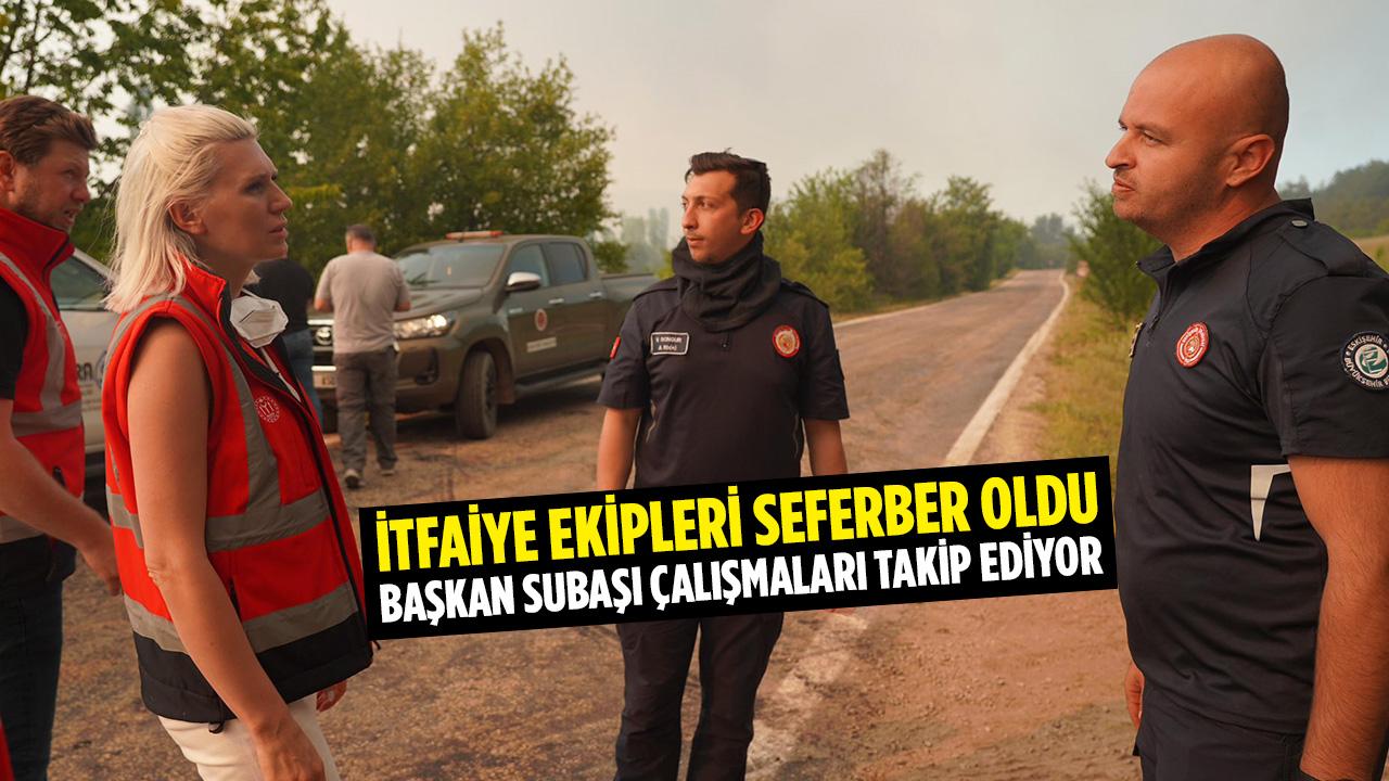 Bilecik Belediye Başkanı Yangın Bölgesinde