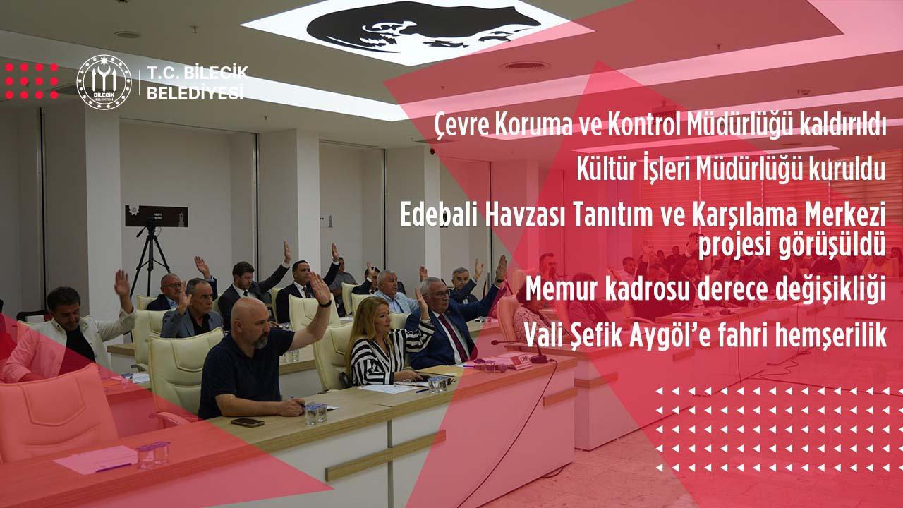 Bilecik Belediyesi Haziran Ayı Meclis Toplantısı Gerçekleştirildi