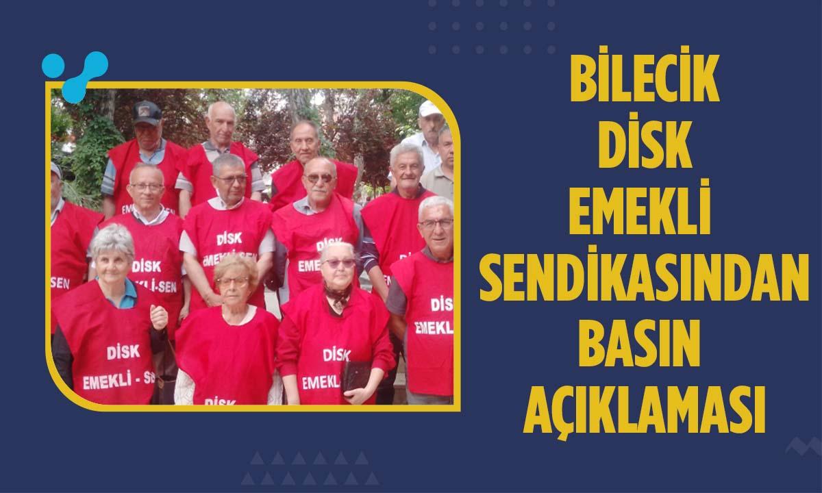 Bilecik DİSK Emekli Sendikasından Basın Açıklaması