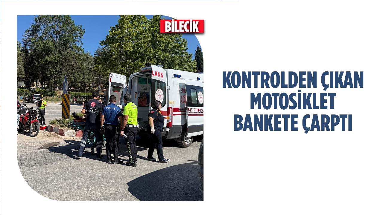 Bilecik Tugay Kavşağında Motosiklet Kazası