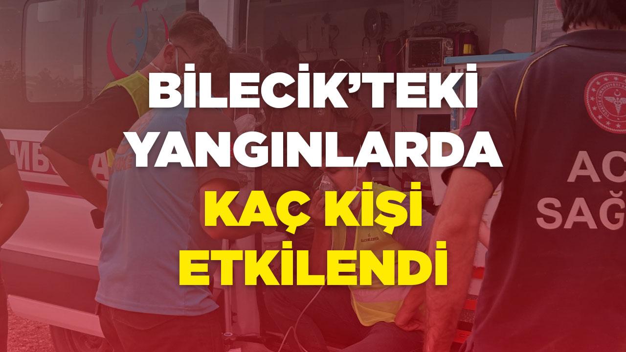 Bilecik’teki Yangınlarda Kaç Kişi Etkilendi