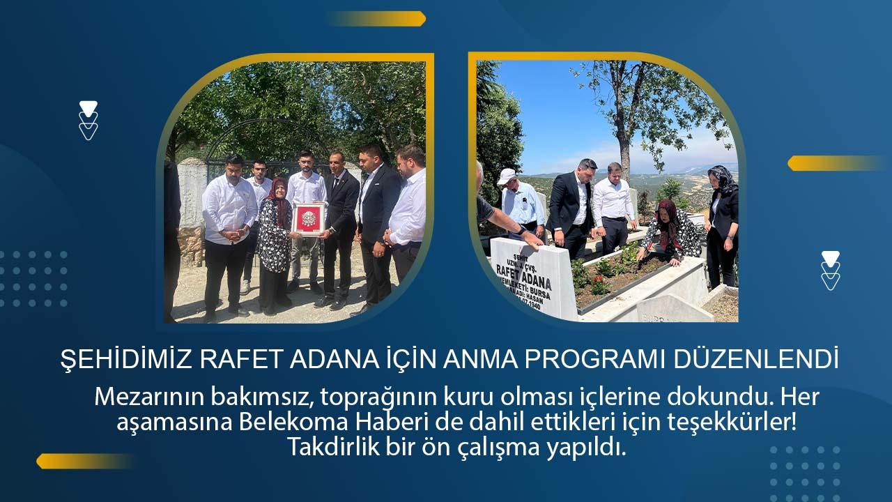 Şehidimize Yıllar Sonra Anma Programı Düzenlendi