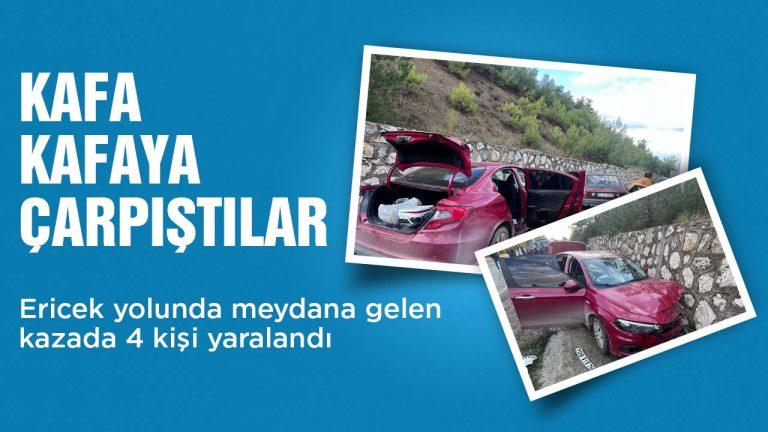 Bilecik Osmaneli’nde Kafa Kafaya Çarpışma