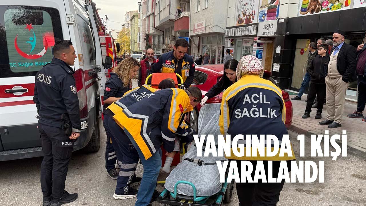 Bilecik’te Çıkan Yangında 1 Kişi Yaralandı