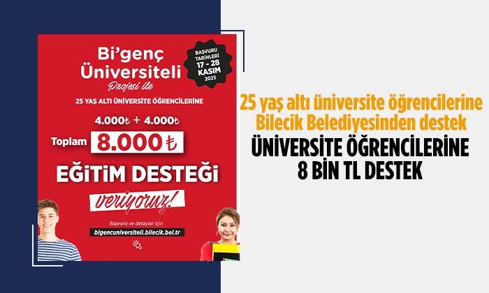 Üniversitelilere 8 Bin TL Eğitim Desteği