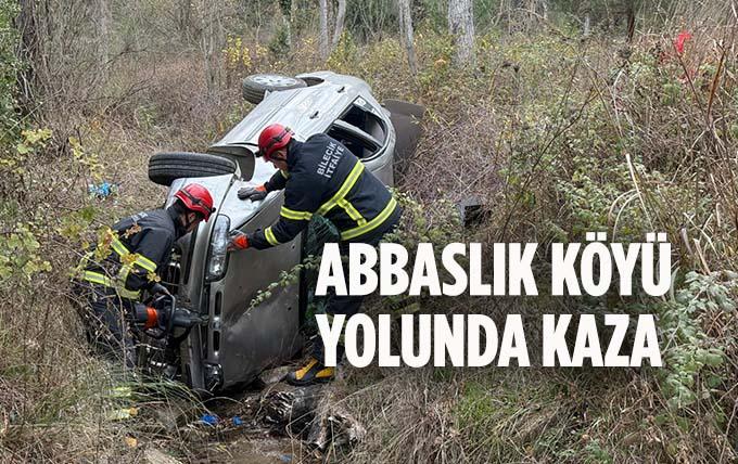 Bilecik Abbaslık Köyü Yolunda Kaza: 1 Kişi Yaralandı