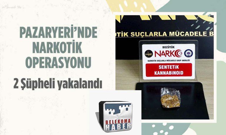 Bilecik Pazaryeri’nde Narkotik Operasyonu