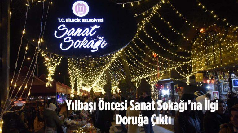 Bilecik’te Yılbaşı Öncesi Sanat Sokağı’na İlgi Doruğa Çıktı