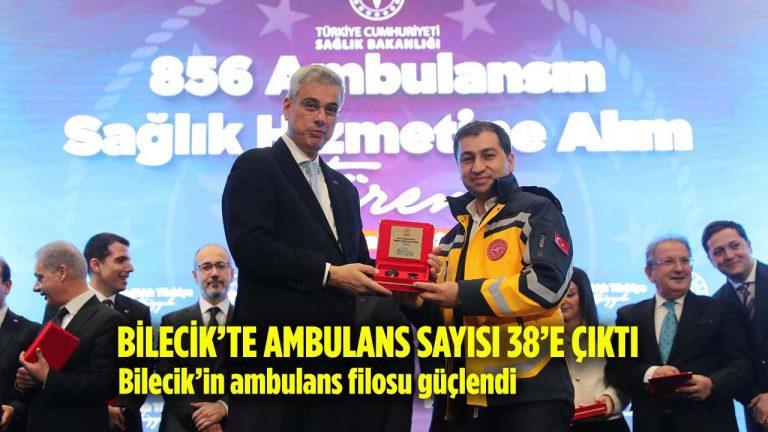 Bilecik’e Sağlık Yatırımı: Yeni Ambulansların Anahtarlarını Bakan Memişoğlu Teslim Etti