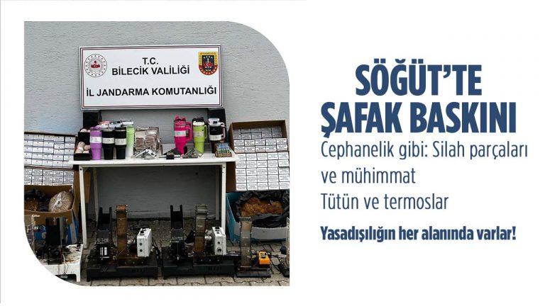 Söğüt’te Jandarma’dan Şafak Baskını