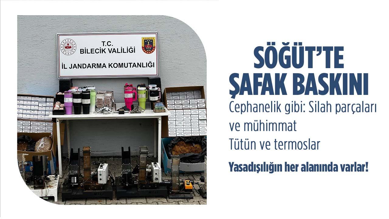 Söğüt’te Jandarma’dan Şafak Baskını