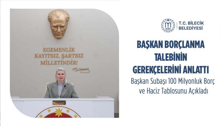 Bilecik Belediye Meclisi’nde Gündem Borçlanma: Başkan Subaşı 100 Milyonluk Borç ve Haciz Tablosunu Açıkladı