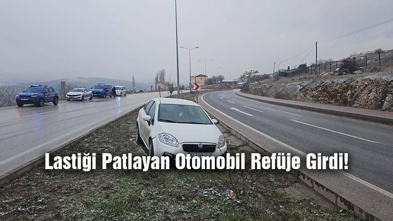 Gülümbe’de Lastiği Patlayan Otomobil Kontrolden Çıktı: 1 Yaralı