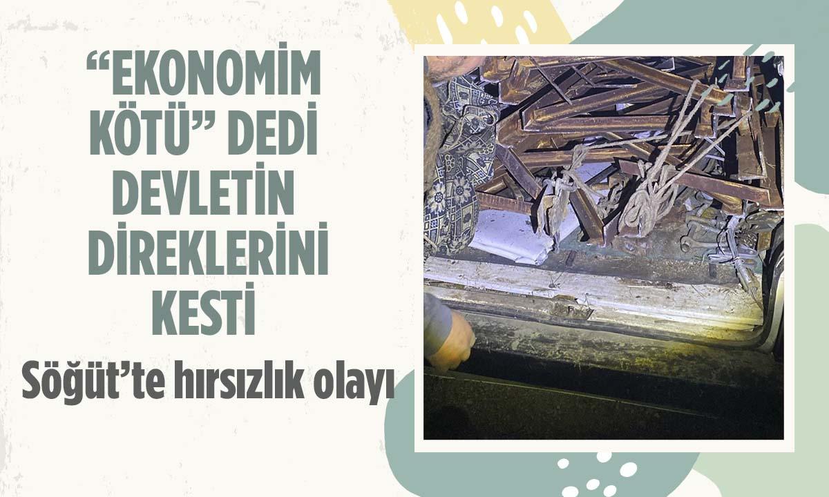 Söğüt’te Şüphe Üzerine Durduruldu: Elektrik Direklerini Kesip Çalmış!