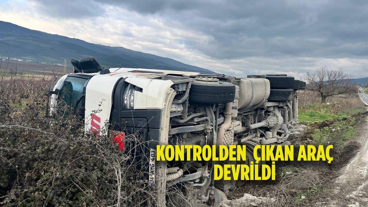 Osmaneli’de Çekici Devrildi