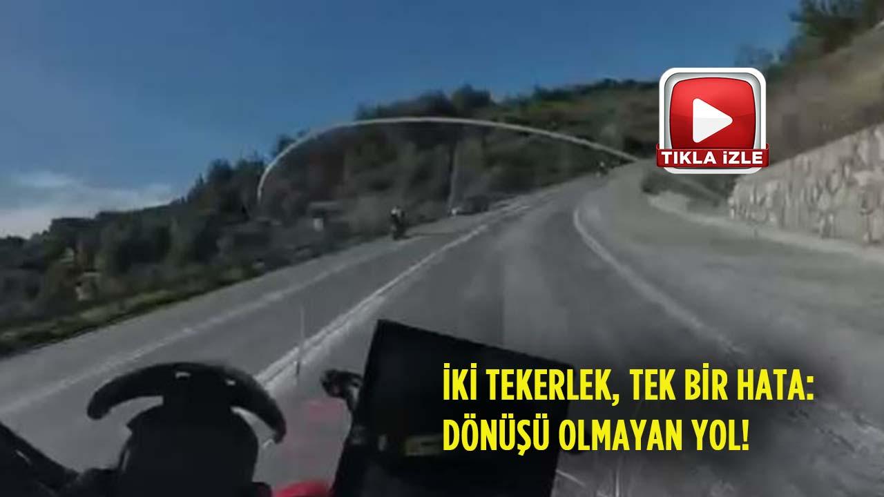 İki Teker Üstünde Ölümle Kumar: Kazazedenin Son Anları Kamerada!