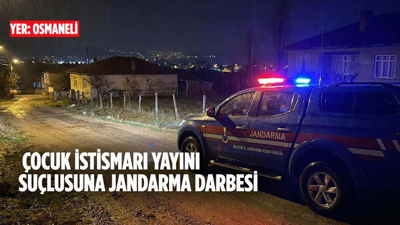 Bilecik’te Çocuk İstismarı Yayını Suçlusuna Jandarma Darbesi