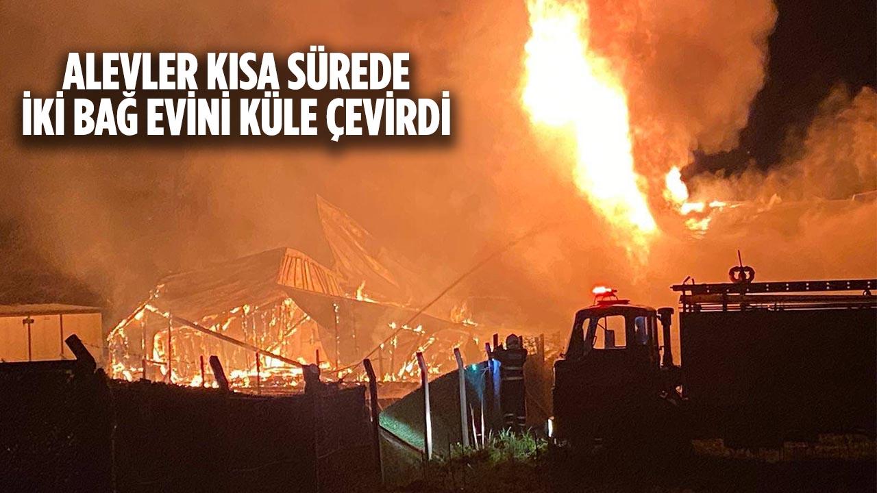 Bilecik Yeniköy’de Bağ Evi Yangını: İki Ev Kullanılamaz Hale Geldi