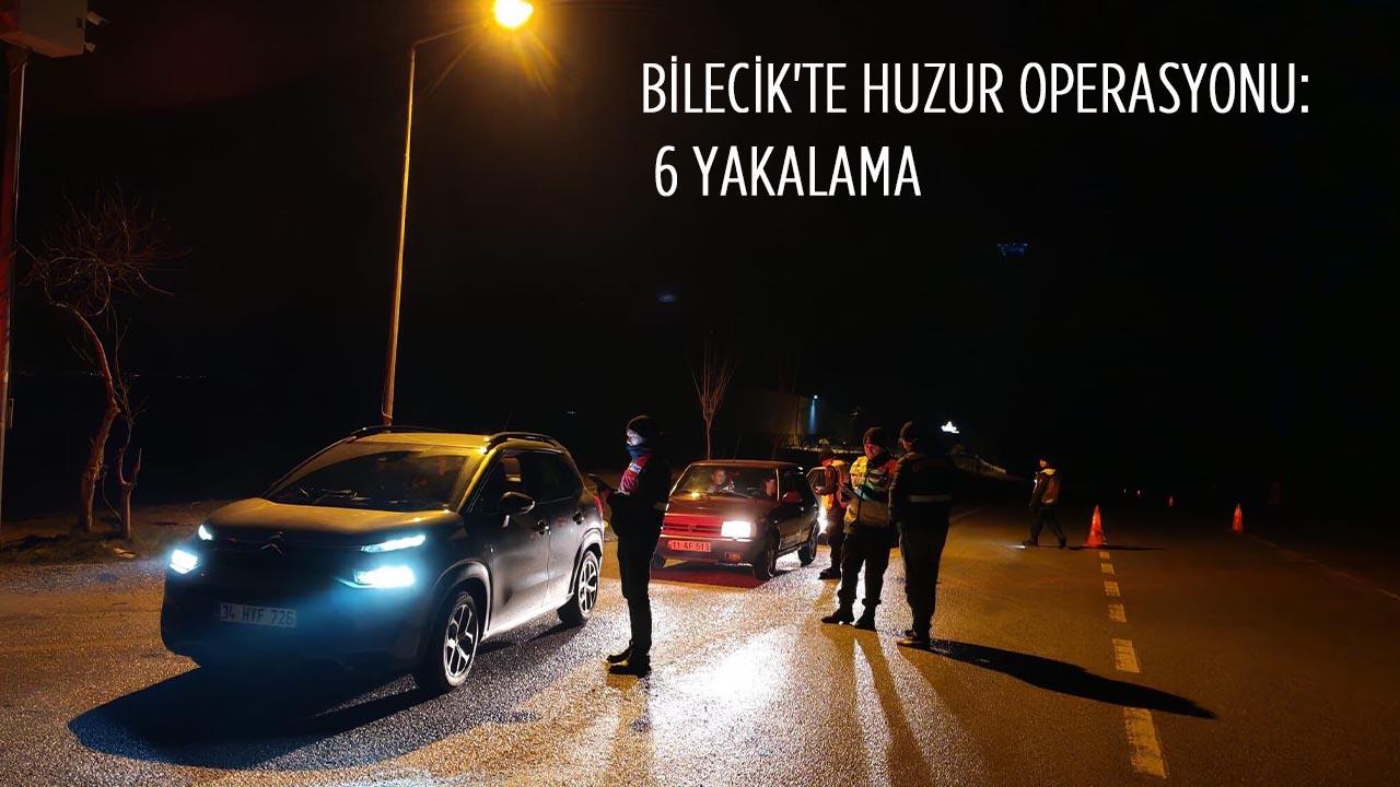 Bilecik’te Jandarmadan ‘Güven ve Huzur’ Uygulaması: 1 Tutuklama