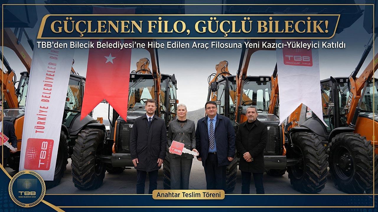 Bilecik Belediyesi Hizmet Filosu Güçleniyor: TBB’den Yeni Araç Hibesi
