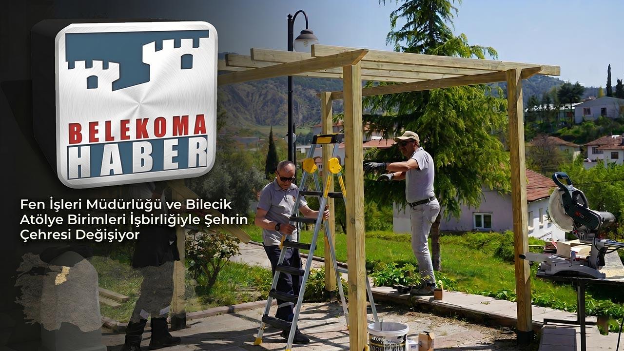 Bilecik’te Yerel Üretim Dönemi: Parklar Kendi İmalatımız Kameriyelerle Güzelleşiyor