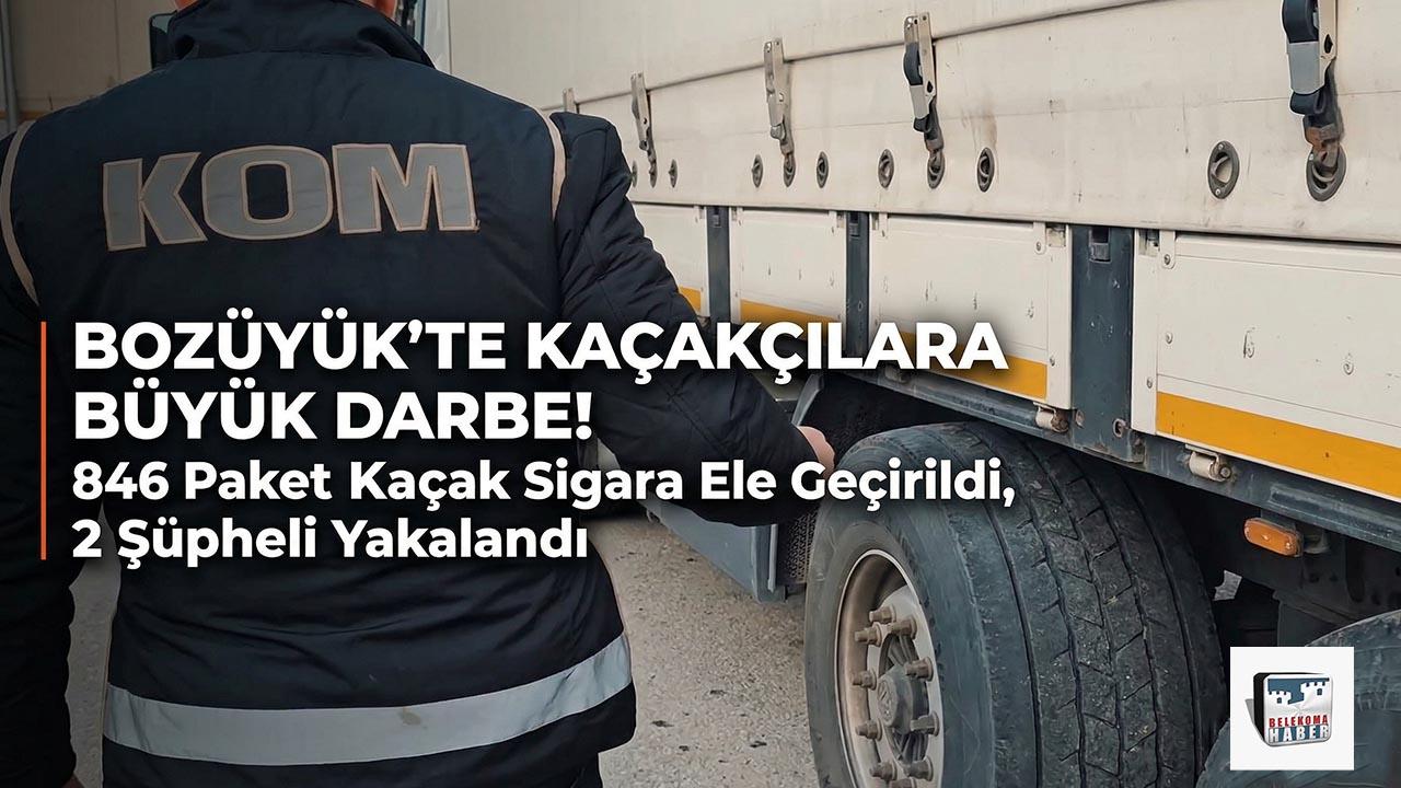 Bozüyük’te Kaçak Sigara Operasyonu: 846 Paket Ele Geçirildi