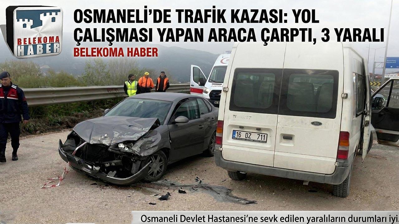 Osmaneli Geçişinde Kaza: 3 Yaralı