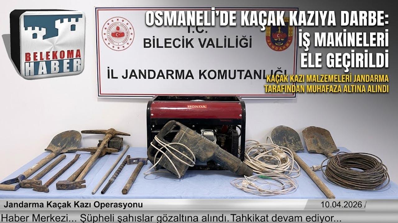 Osmaneli’de Kaçak Kazıya Drone Darbesi: 2 Gözaltı
