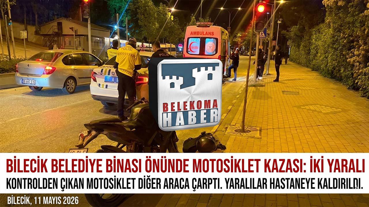 Bilecik Şehir Merkezinde Motosiklet Kazası: 2 Kişi Yaralandı