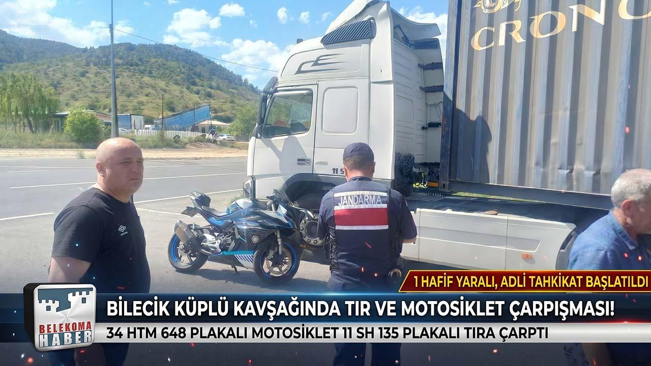 Bilecik’te Kaza: Küplü Kavşağında Tır ile Motosiklet Çarpıştı!