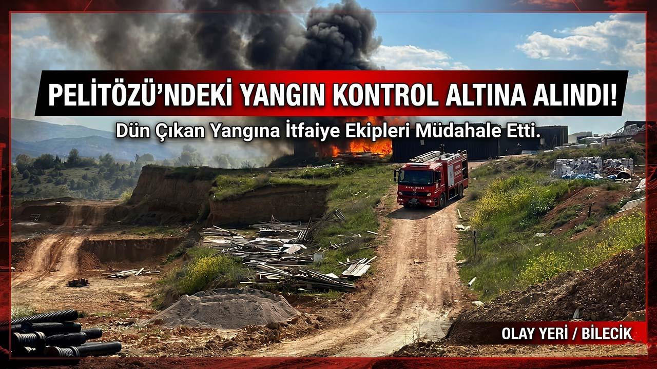 Bilecik Pelitözü’nde Korkutan İnşaat Yangını!