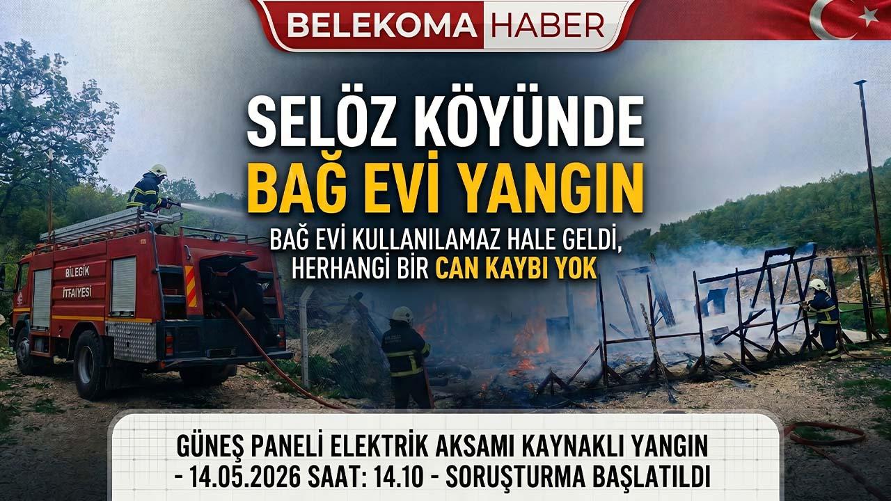 Bilecik’te Hobi Bahçesinde Yangın: Güneş Paneli Evi Kül Etti