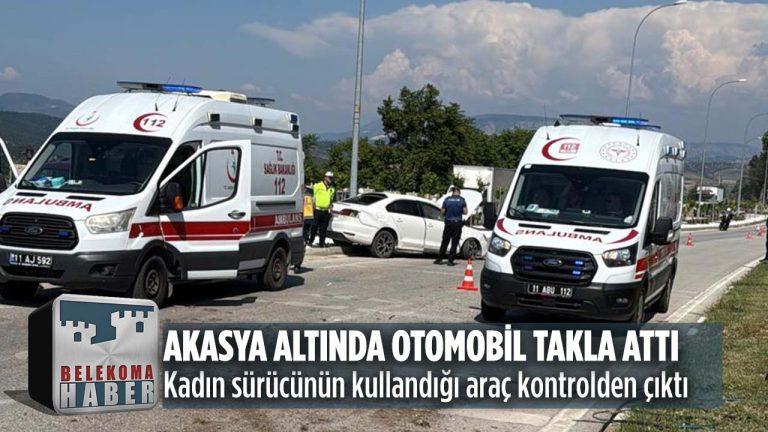 Bilecik Akasya Altı Virajında Feci Kaza: Takla Atan Araçtan Sağ Çıktı!