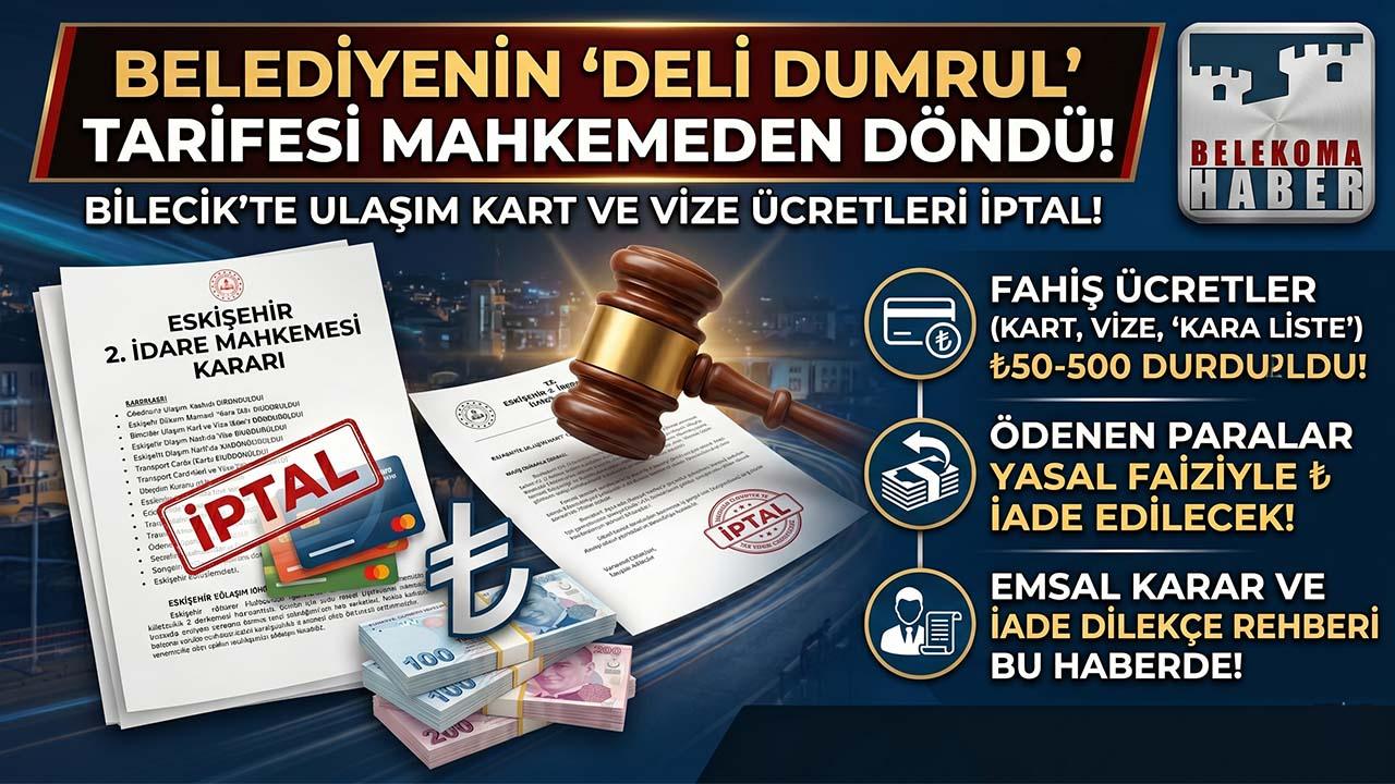BELEDİYENİN “DELİ DUMRUL” TARİFESİ MAHKEMEDEN DÖNDÜ