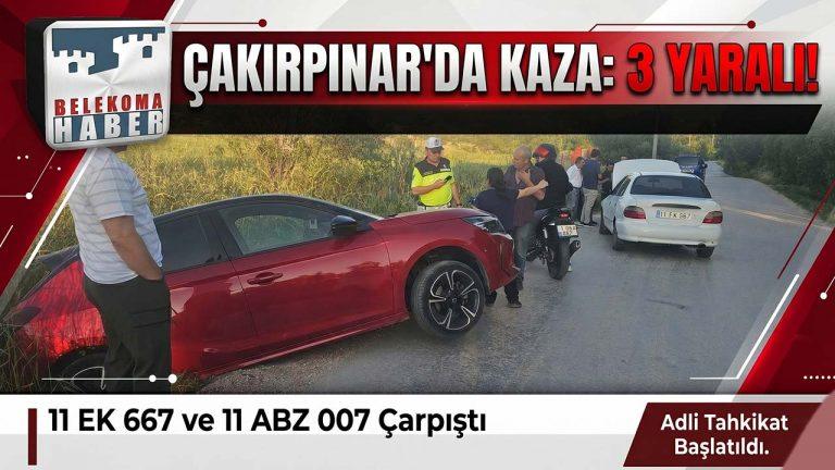 Bilecik Çakırpınar Mevkisinde Trafik Kazası: 3 Yaralı