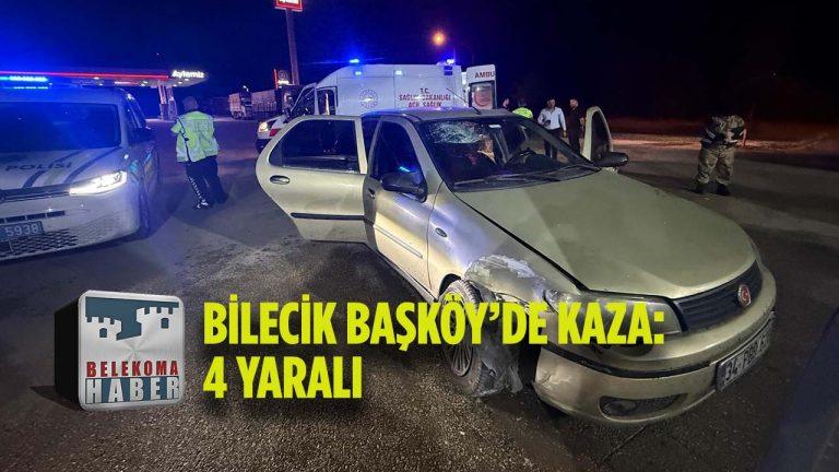 Bilecik Başköy’de Akaryakıt İstasyonunda Kaza: 4 Yaralı