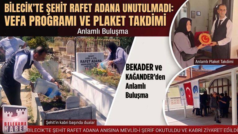 Bilecik’te Şehitlerimiz İçin Anlamlı Mevlid-i Şerif Programı Düzenlendi