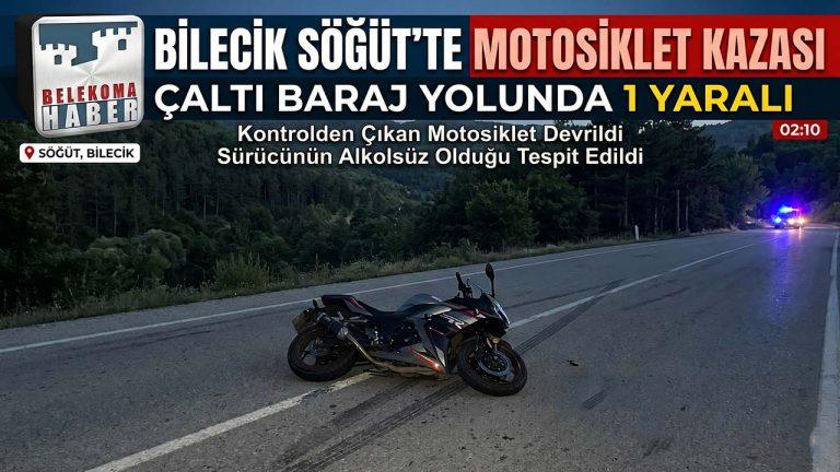 Bilecik Söğüt’te Motosiklet Kazası: Çaltı Yolunda 1 Yaralı