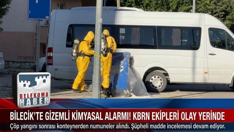 Bilecik’te Çöp Konteynerinde Şüpheli Madde İncelemesi