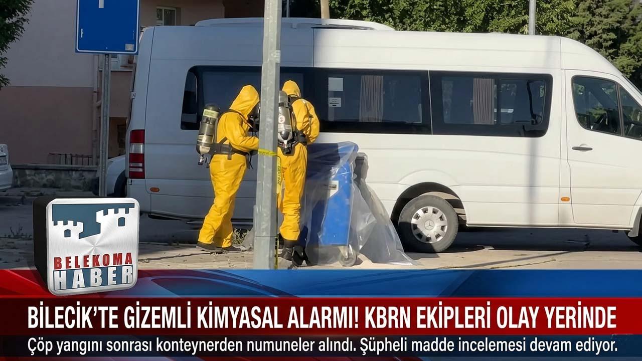 Bilecik’te Çöp Konteynerinde Şüpheli Madde İncelemesi