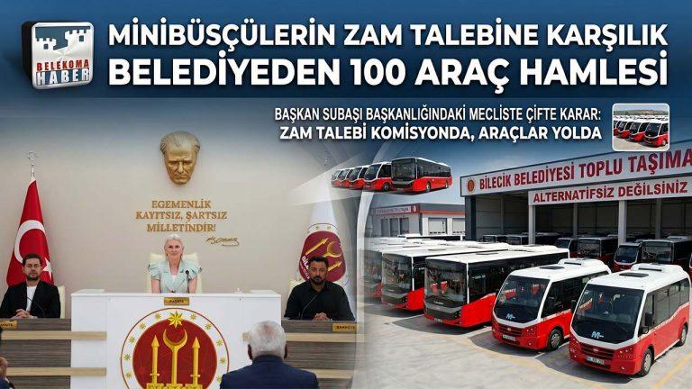 Minibüsçüler Zam Beklerken Belediyeden ‘100 Yeni Araç’ Hamlesi