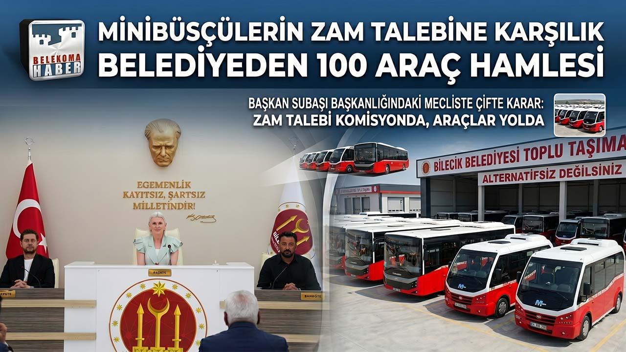 Minibüsçüler Zam Beklerken Belediyeden ‘100 Yeni Araç’ Hamlesi