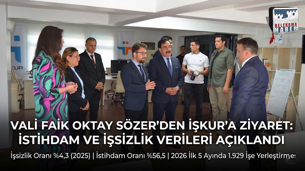 Vali Faik Oktay Sözer İŞKUR’u Ziyaret Etti | Güncel İstihdam Verileri