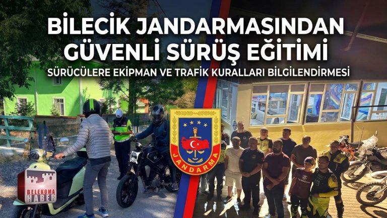 Bilecik’te Motosiklet Kazalarını Önlemeye Yönelik Jandarma Uygulaması