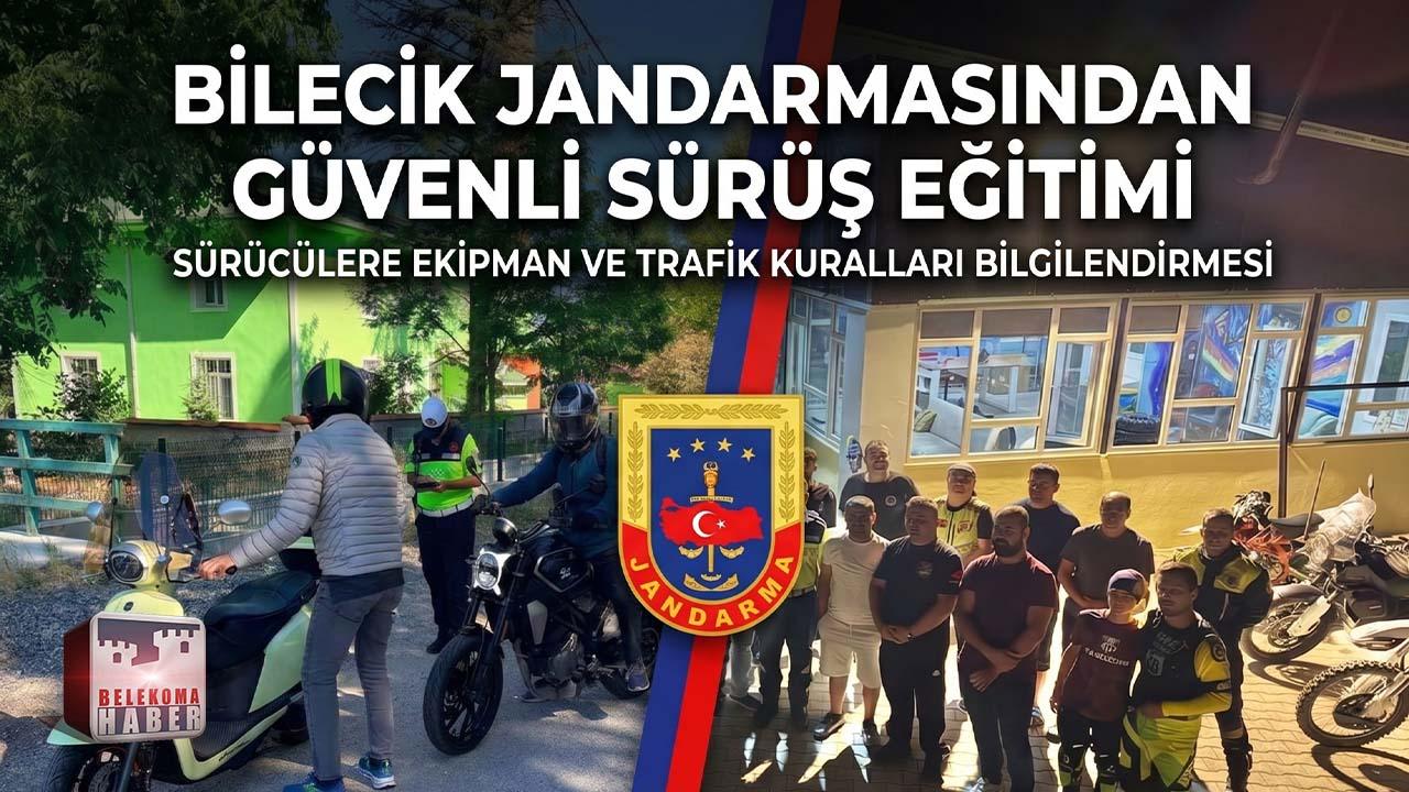 Bilecik’te Motosiklet Kazalarını Önlemeye Yönelik Jandarma Uygulaması