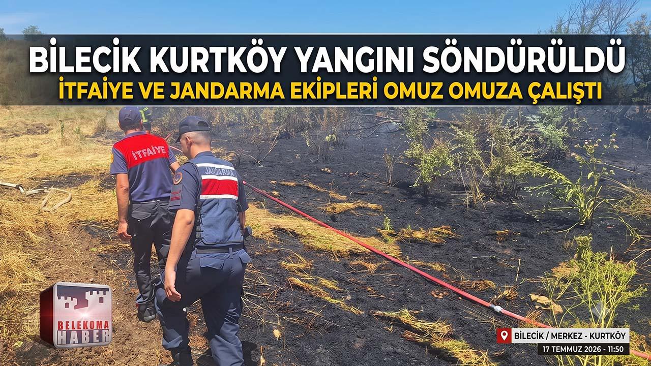 Bilecik Kurtköy’de Yangın: İtfaiye Ekipleri Hızla Müdahale Etti
