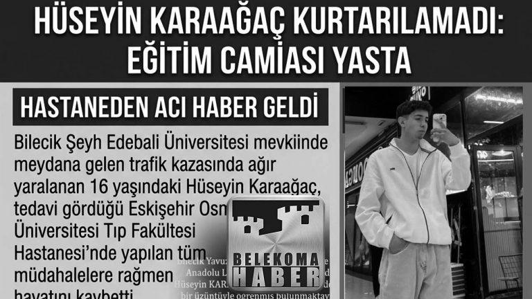 Bilecik’teki Trafik Kazasından Acı Haber: 16 Yaşındaki Lise Öğrencisi Hayatını Kaybetti