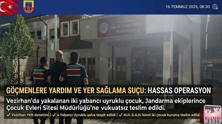 Jandarmadan Vezirhan’da Yol Kontrolü: Yasadışı Geçişe İmkan Sağlayan 2 Kişiye Gözaltı
